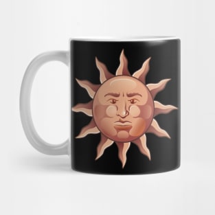 Sun with Man Face Mug